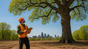 Land clearing for Kansas city construction