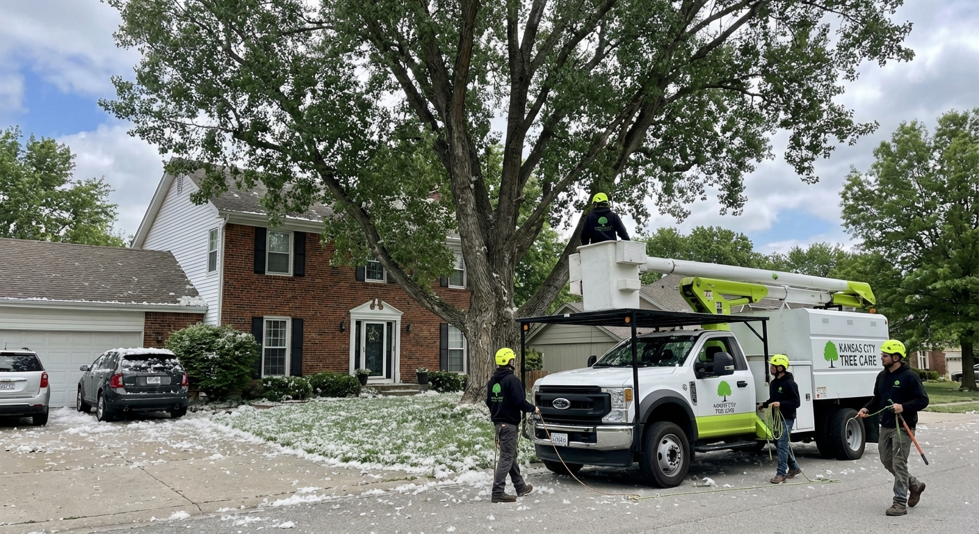 Cottonwood tree problems Kansas City - Massive cottonwood shedding cotton in residential yard